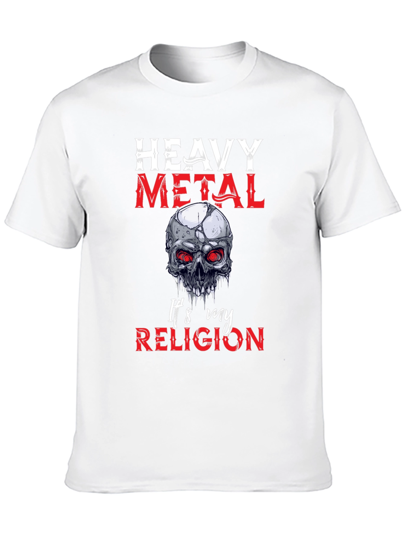 Heavy Metal Religion Skull Graphic Tee
