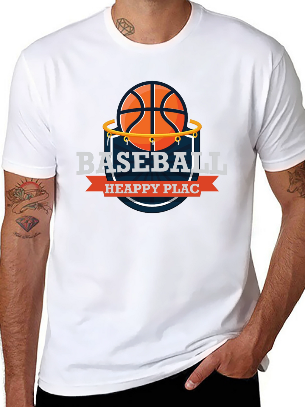 Basketball Heappy Plac T-Shirt