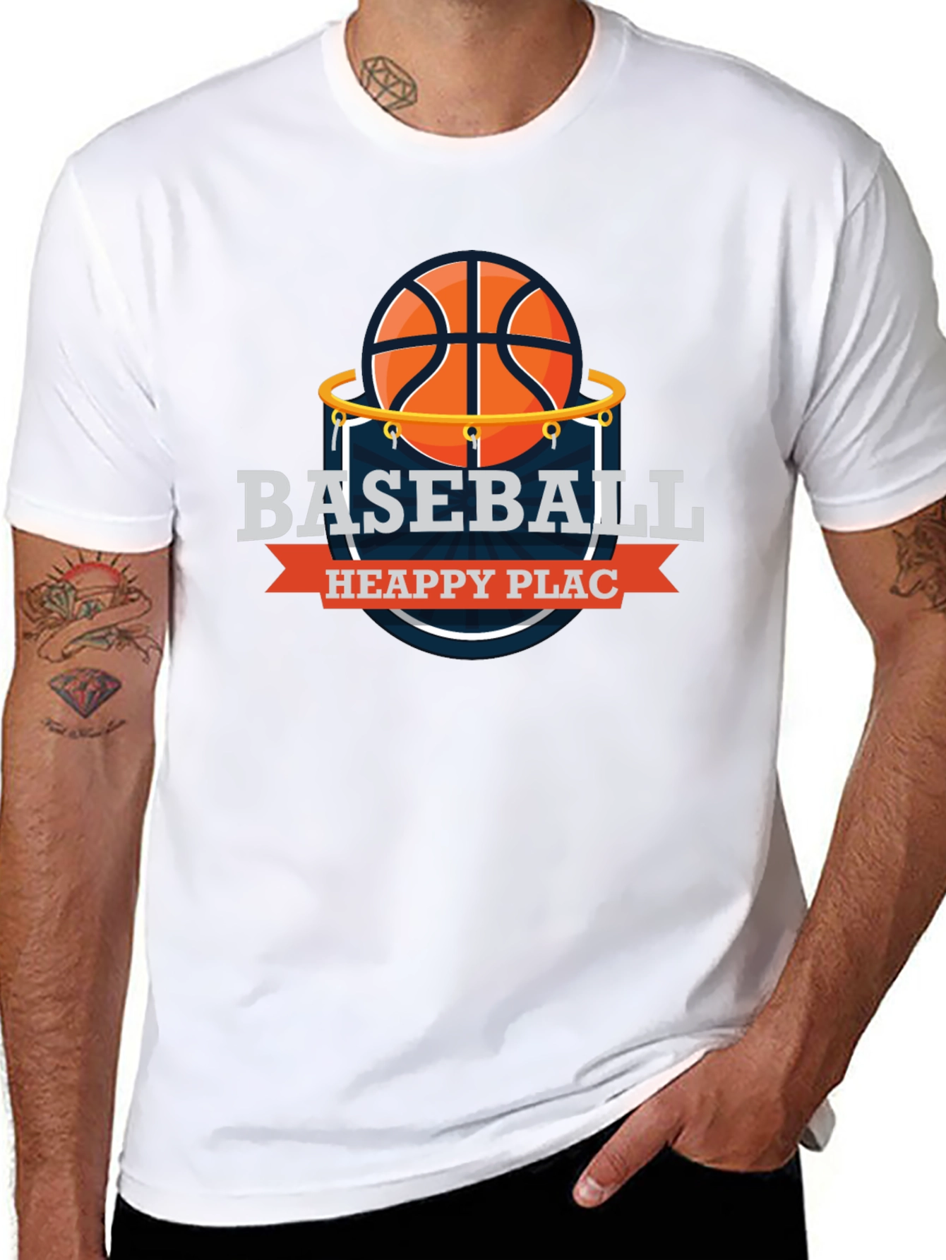 Basketball Heappy Plac T-Shirt