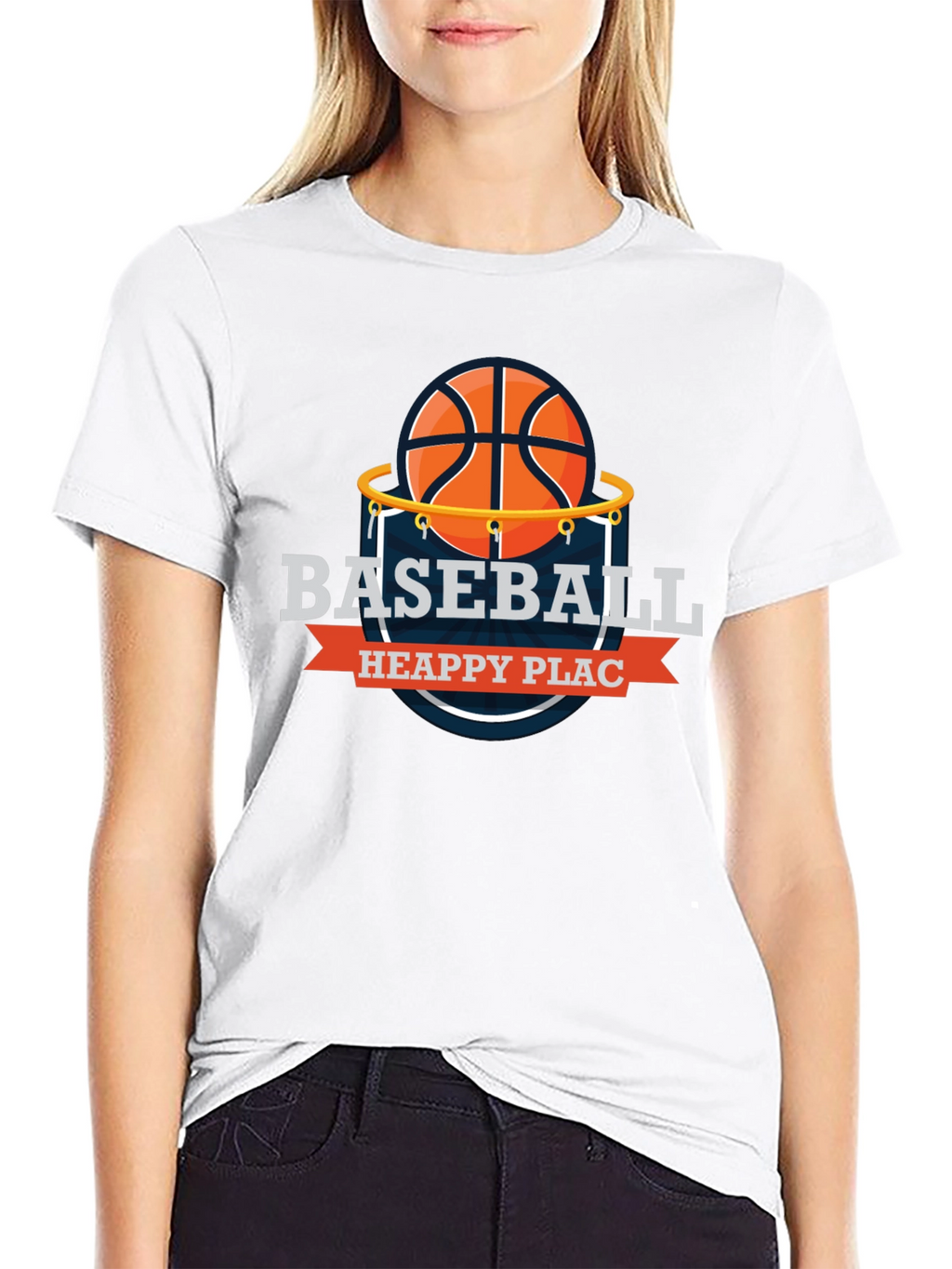 Basketball Heappy Plac T-Shirt