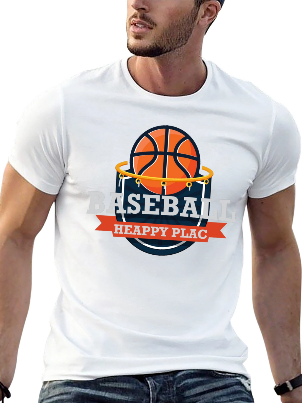 Basketball Heappy Plac T-Shirt