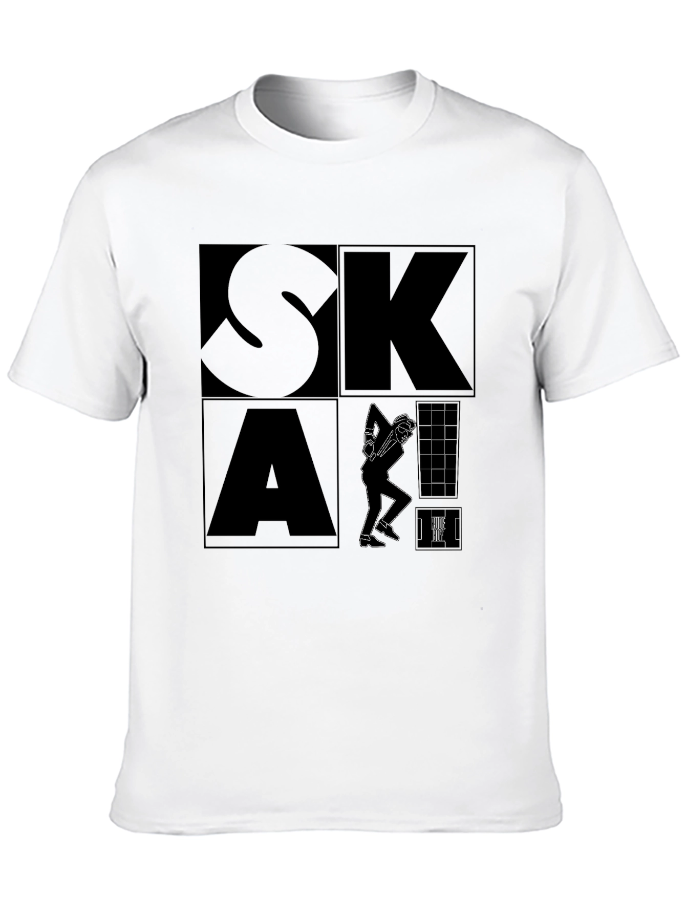 Ska Graphic Print Black T-Shirt
