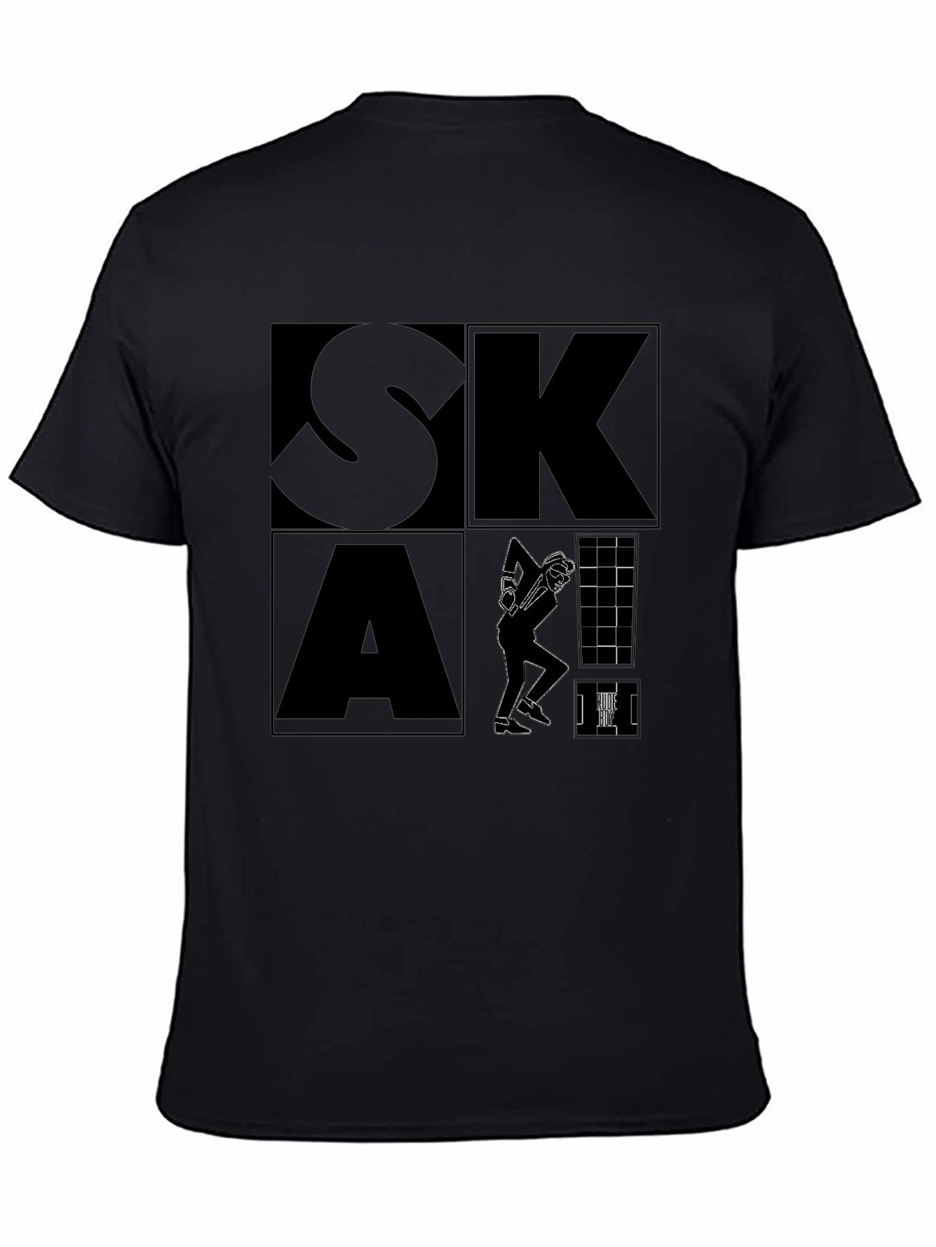 Ska Graphic Print Black T-Shirt