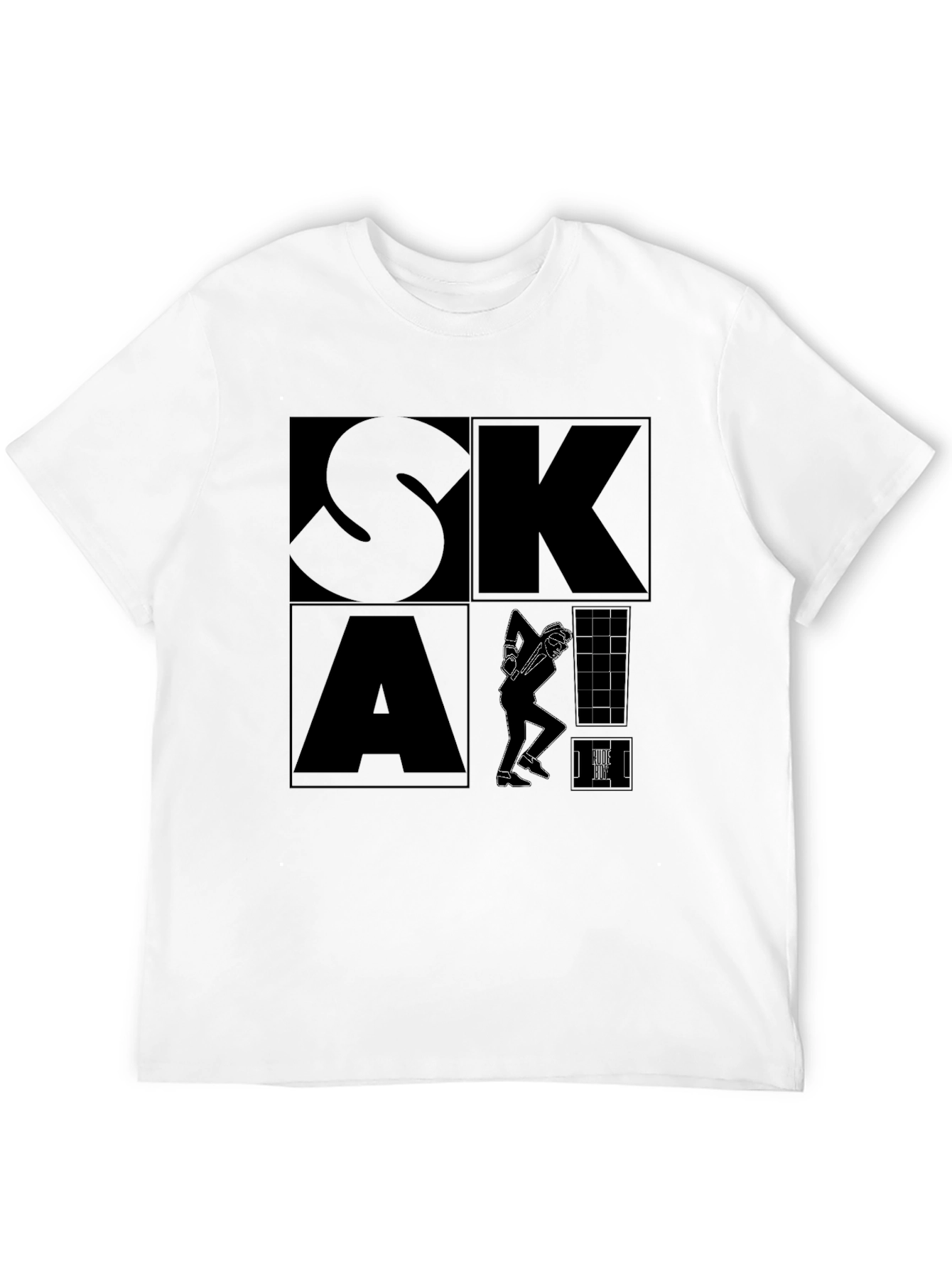 Ska Graphic Print Black T-Shirt