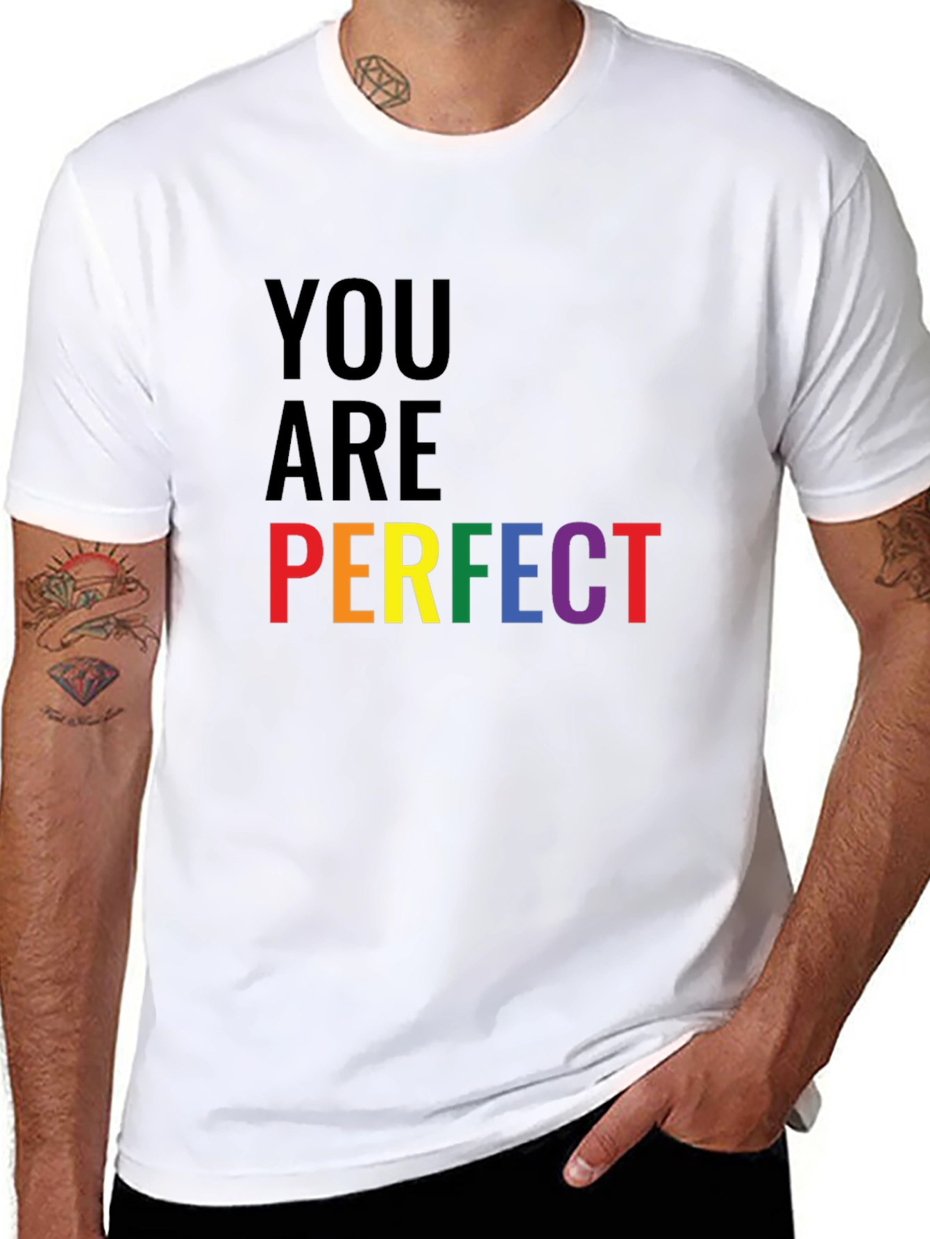 You Are Perfect Pride T-Shirt - Black
