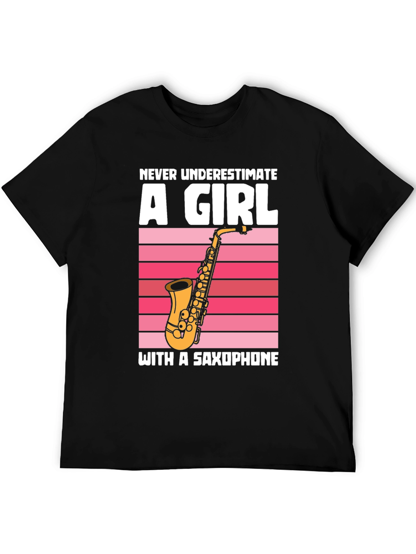 Saxophone Girl Graphic T-Shirt