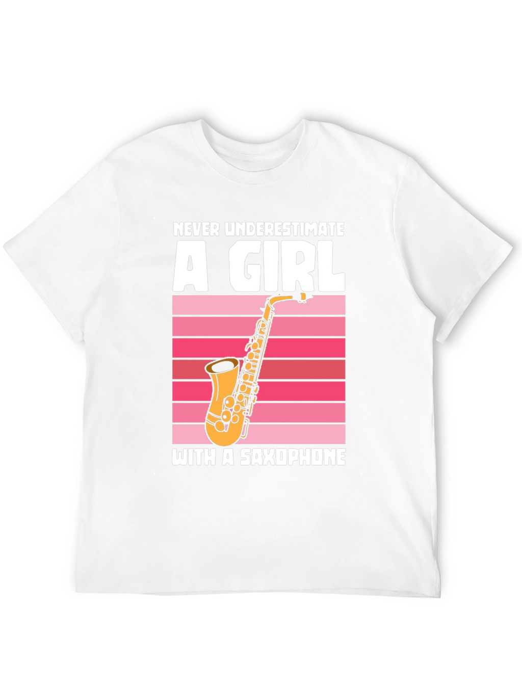 Saxophone Girl Graphic T-Shirt