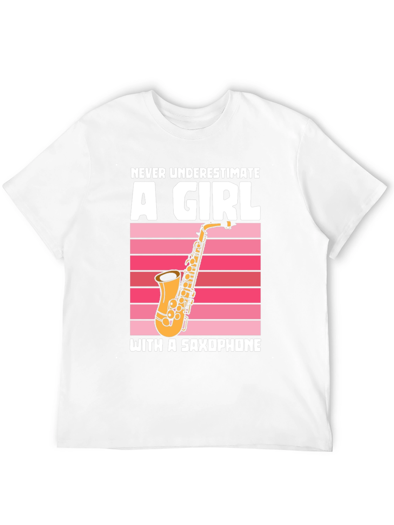 Saxophone Girl Graphic T-Shirt