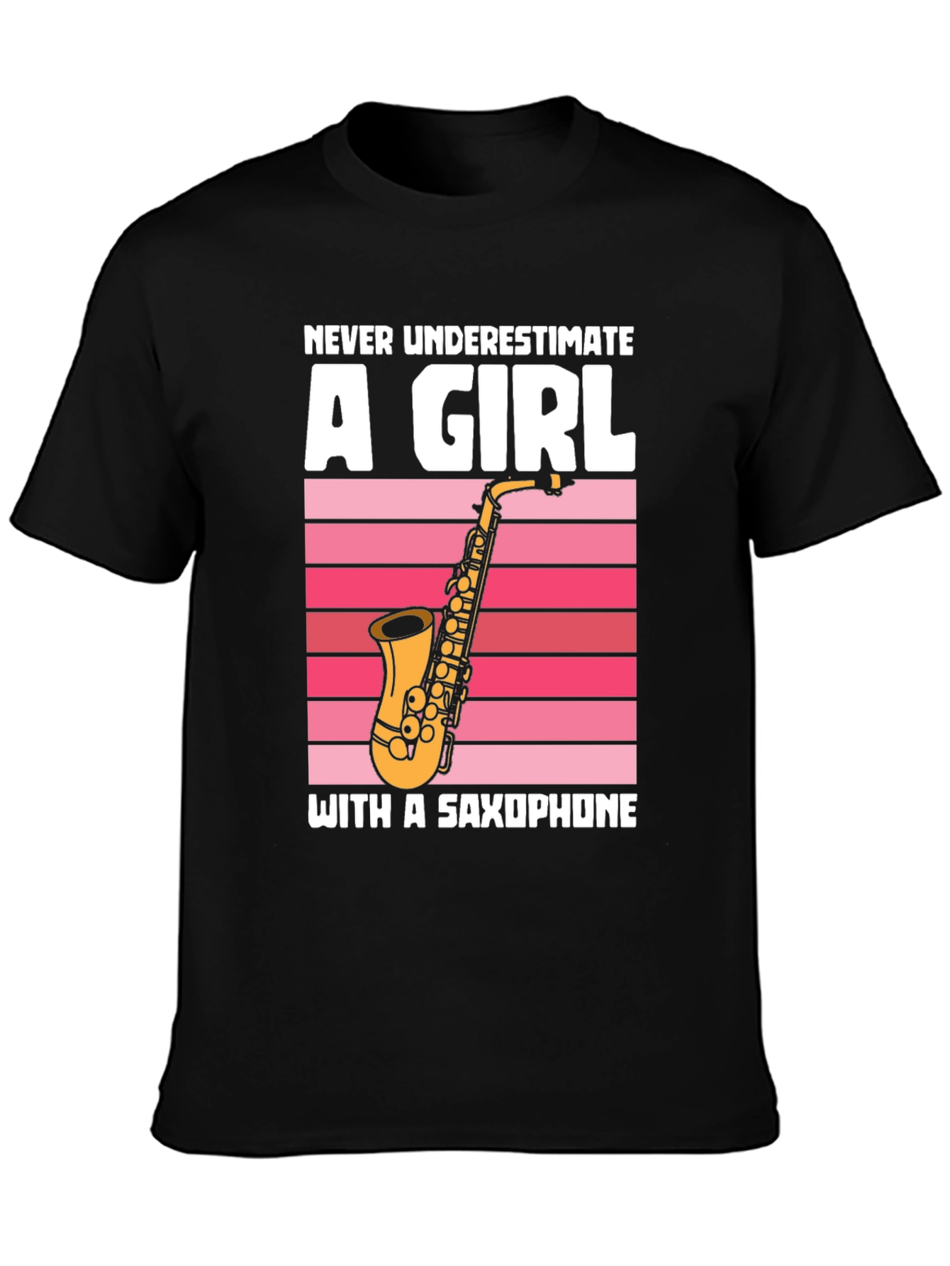 Saxophone Girl Graphic T-Shirt