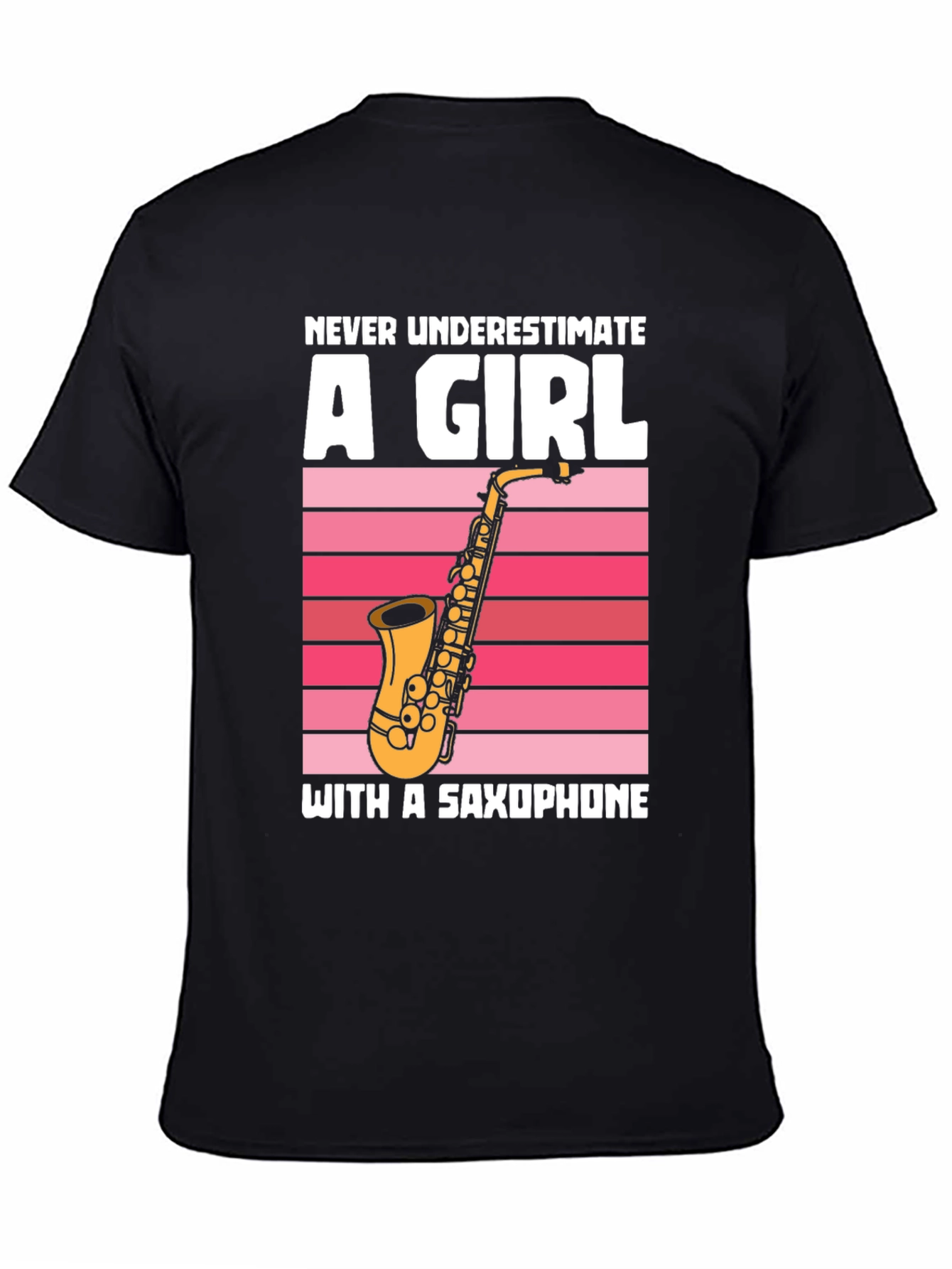 Saxophone Girl Graphic T-Shirt