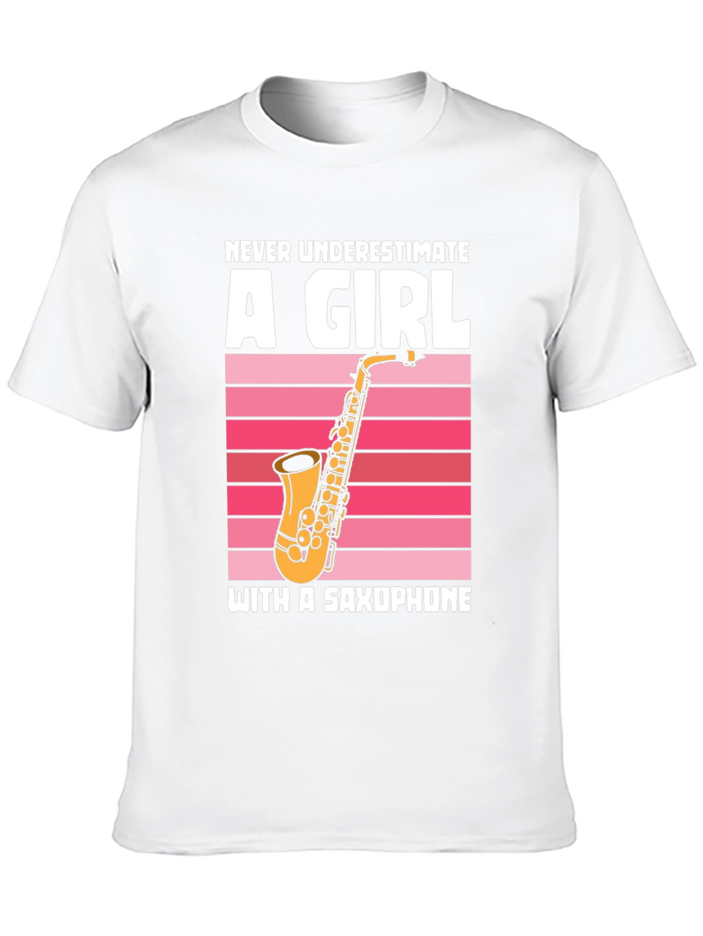 Saxophone Girl Graphic T-Shirt
