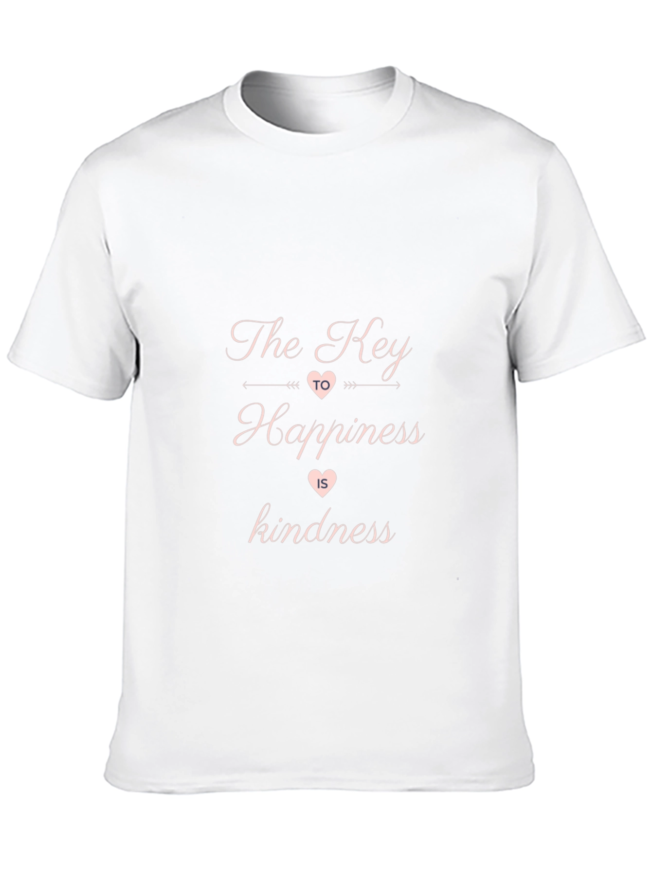 The Key to Happiness Kindness Black Tee