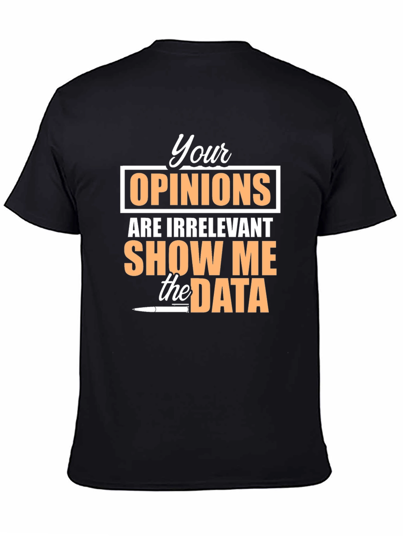 Data Driven Black T-Shirt