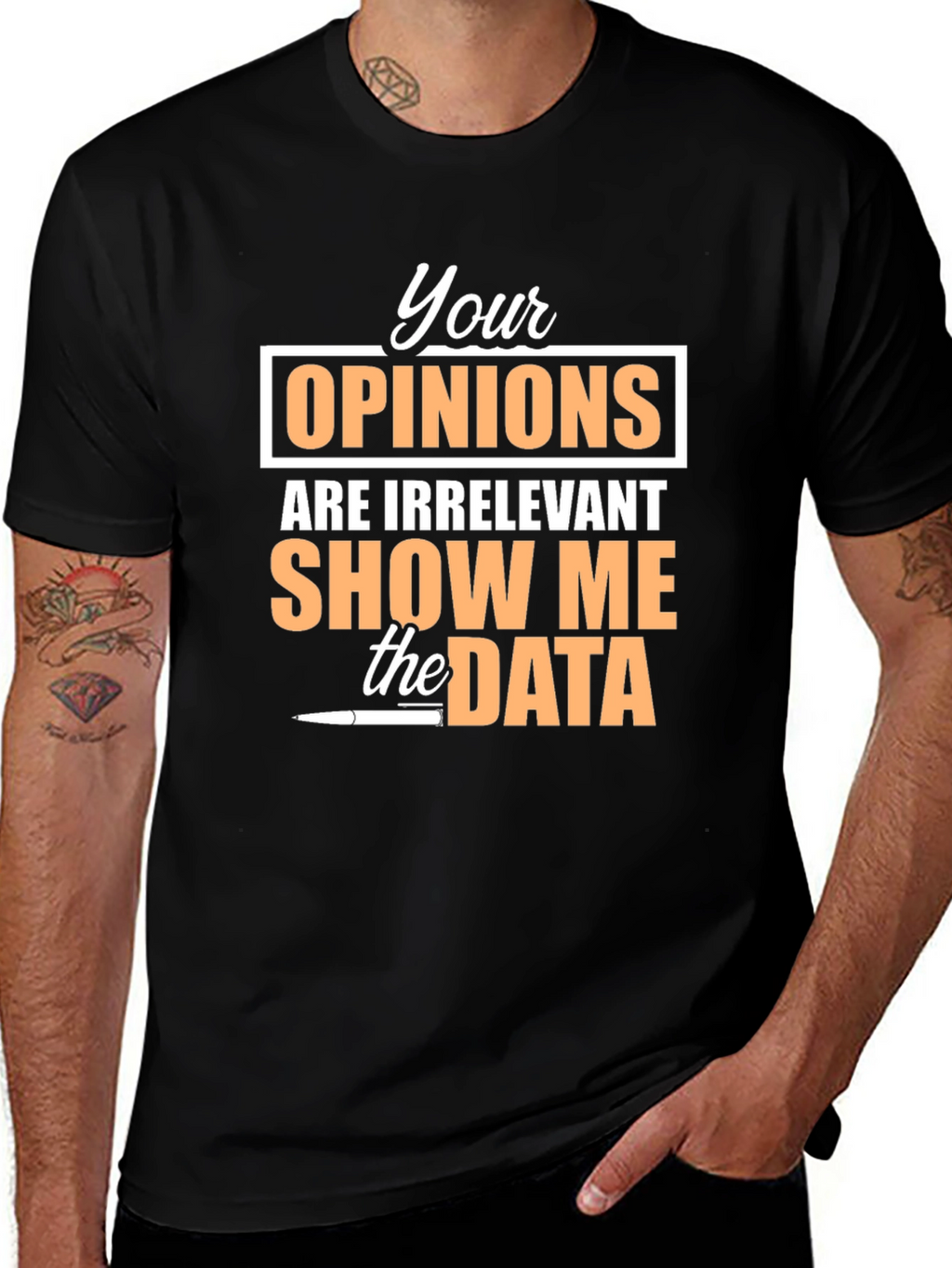 Data Driven Black T-Shirt
