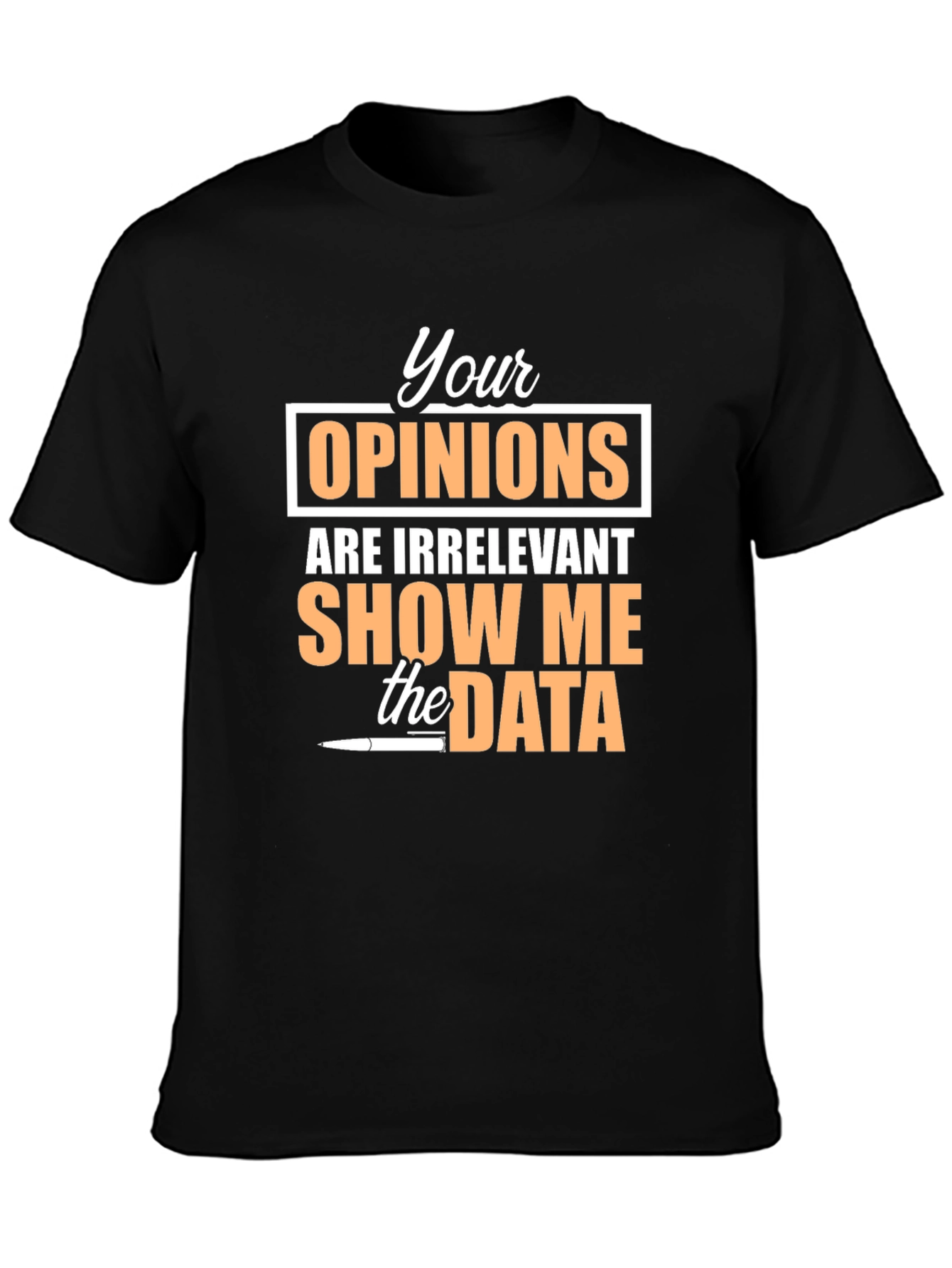 Data Driven Black T-Shirt