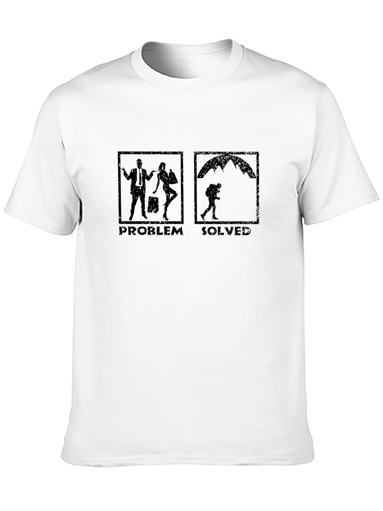 Problem Solved T-Shirt - Funny Skydiver Tee