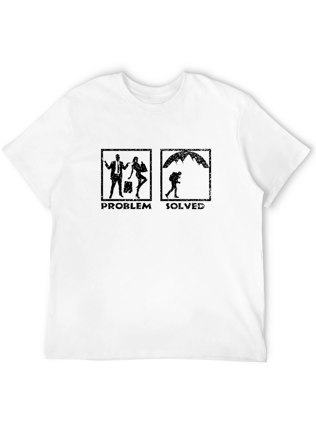 Problem Solved T-Shirt - Funny Skydiver Tee