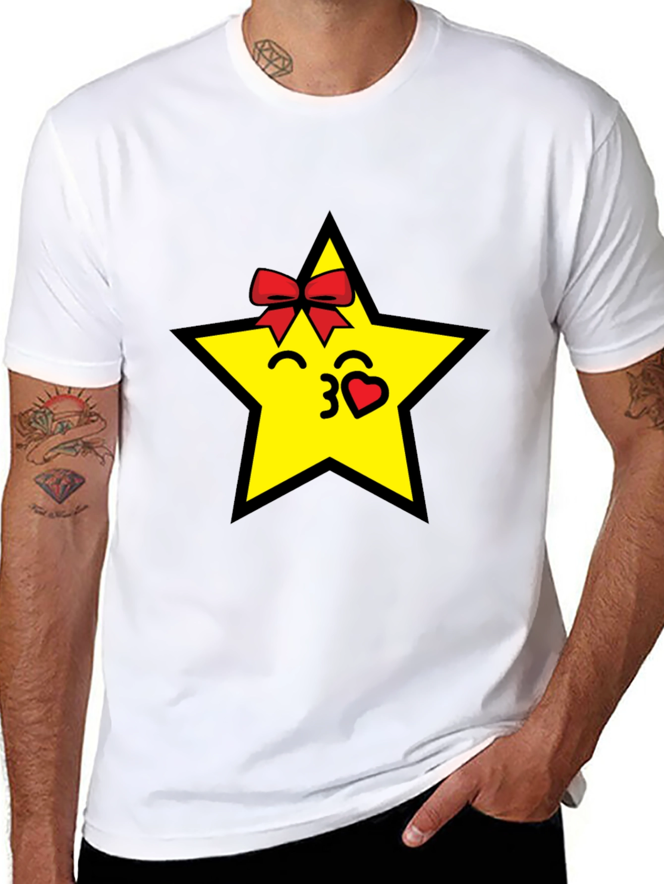 Star Kiss Black T-Shirt
