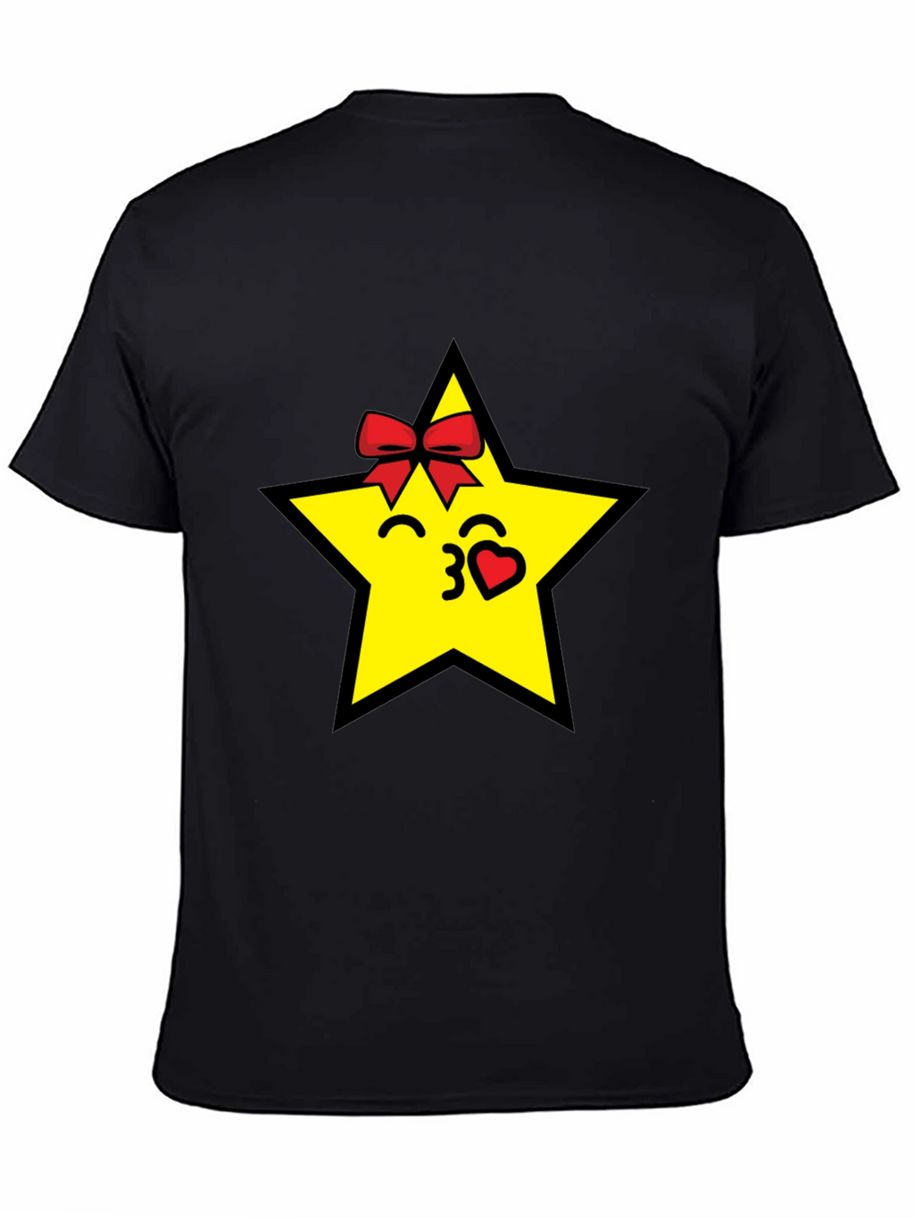 Star Kiss Black T-Shirt
