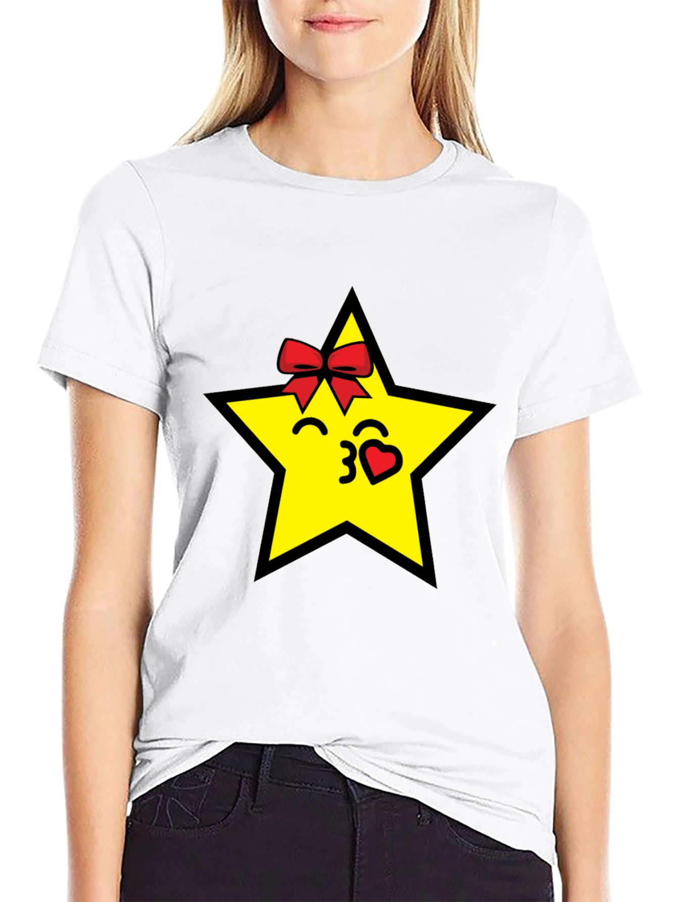Star Kiss Black T-Shirt