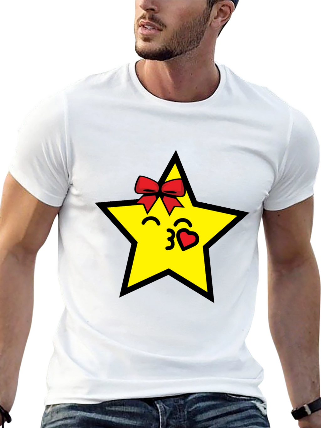 Star Kiss Black T-Shirt