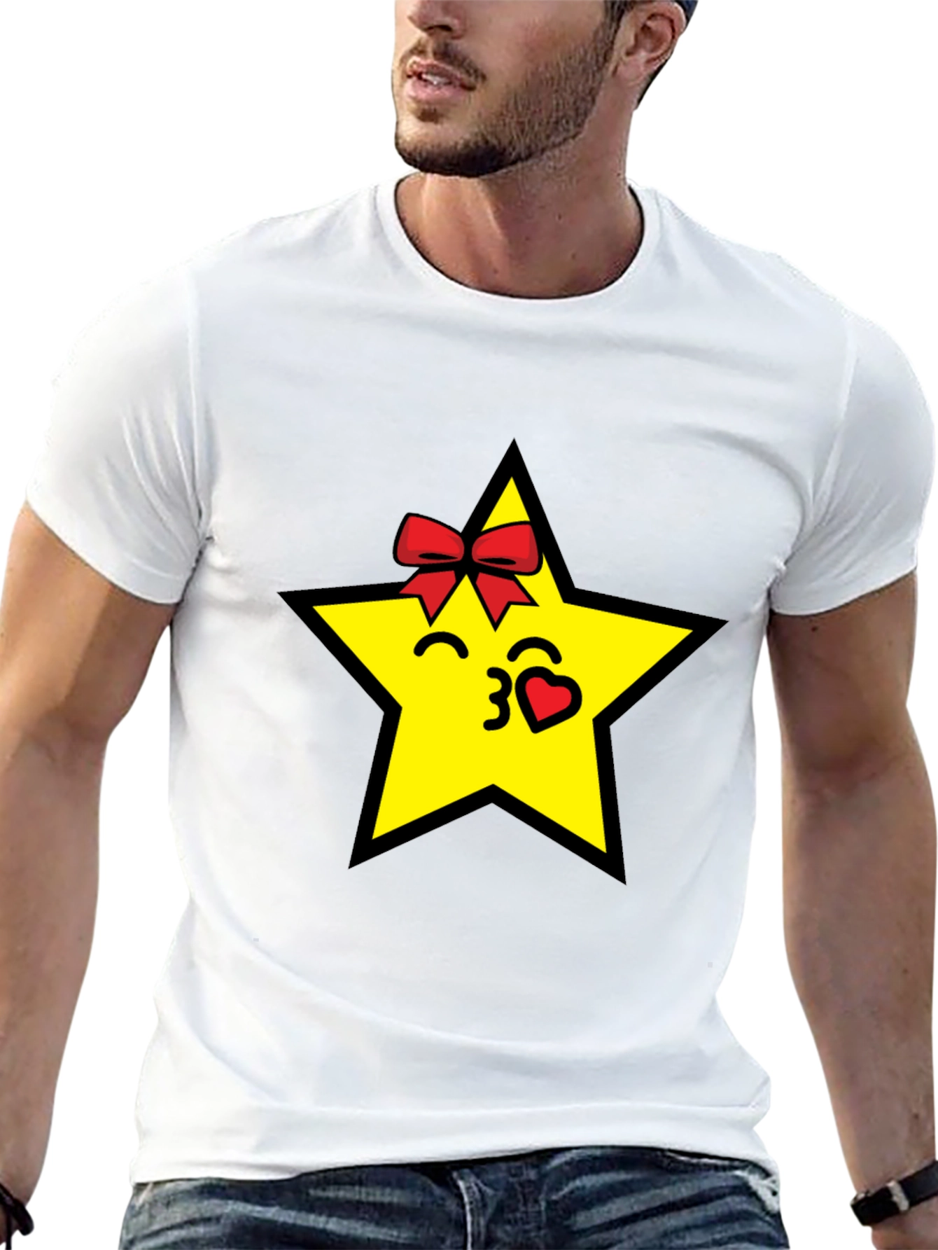 Star Kiss Black T-Shirt