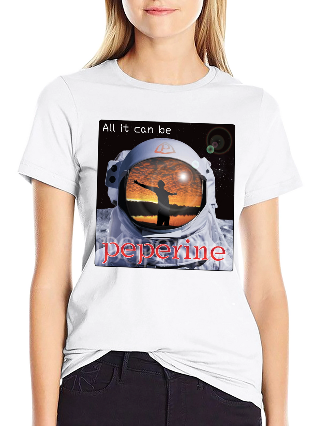 Astronaut Sunset T-Shirt - All It Can Be