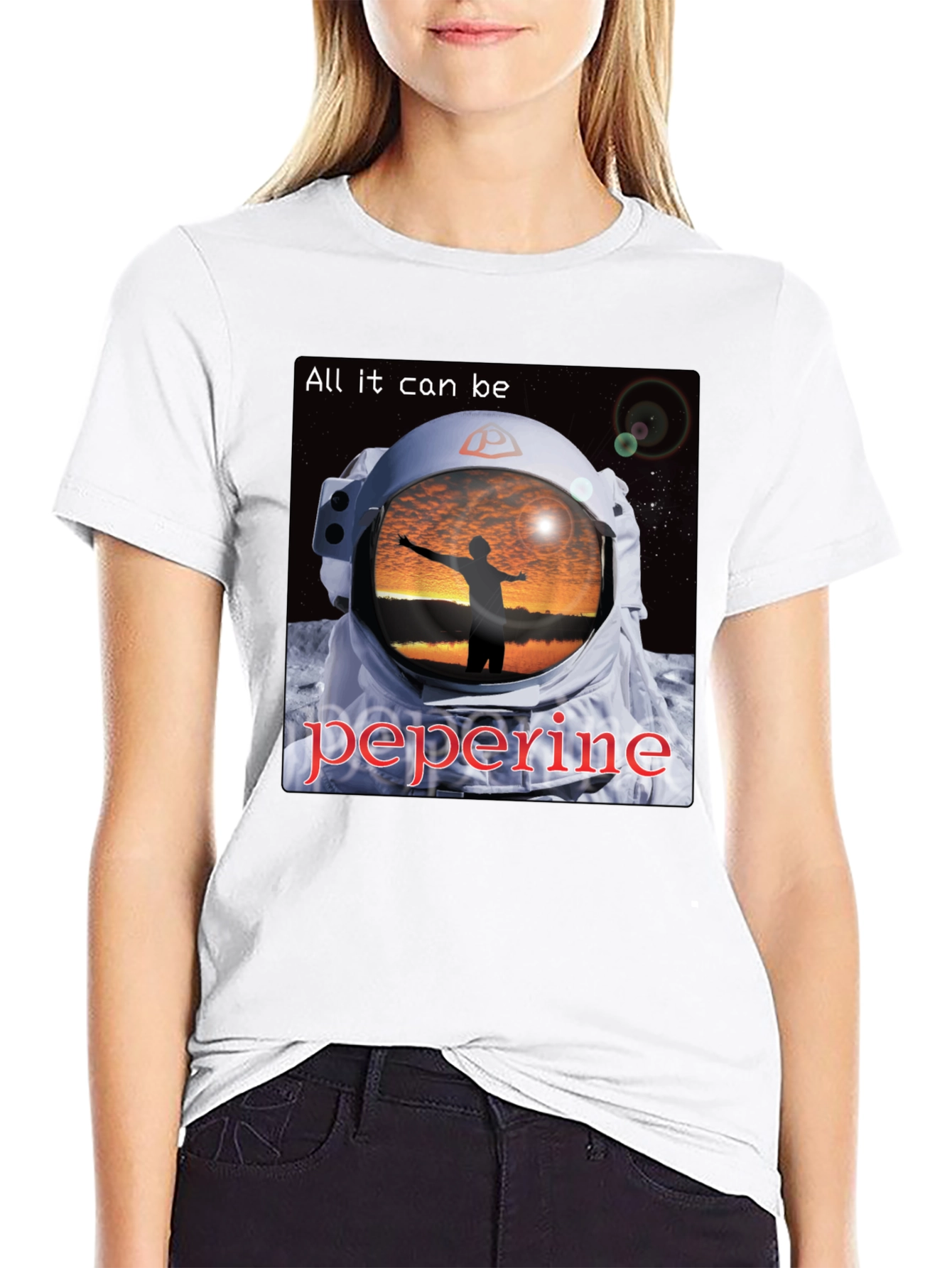 Astronaut Sunset T-Shirt - All It Can Be