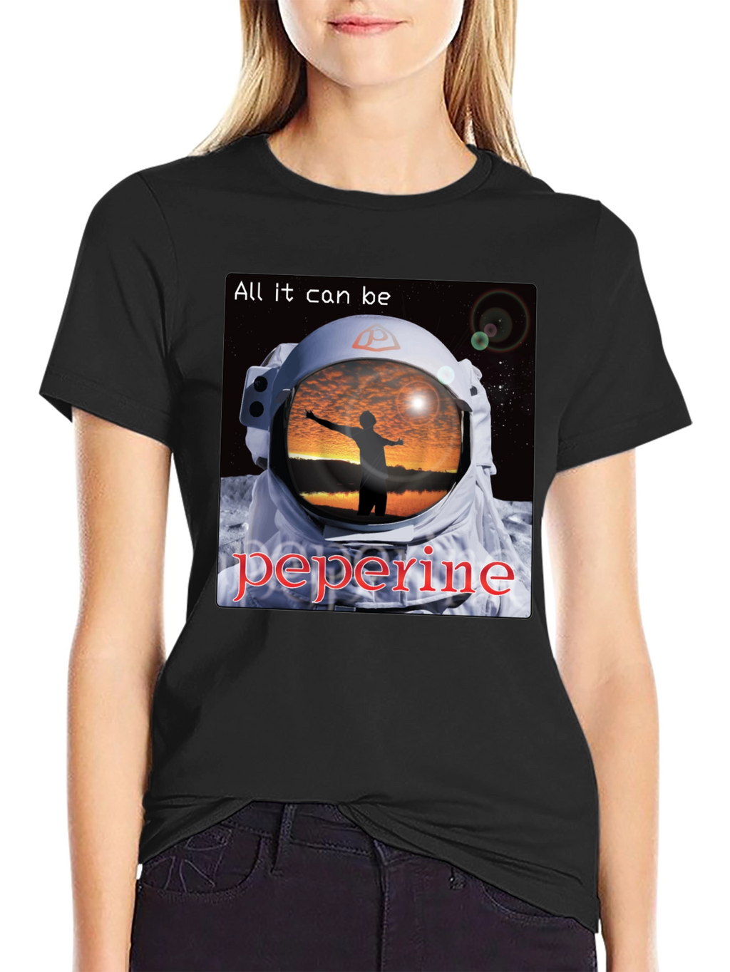 Astronaut Sunset T-Shirt - All It Can Be