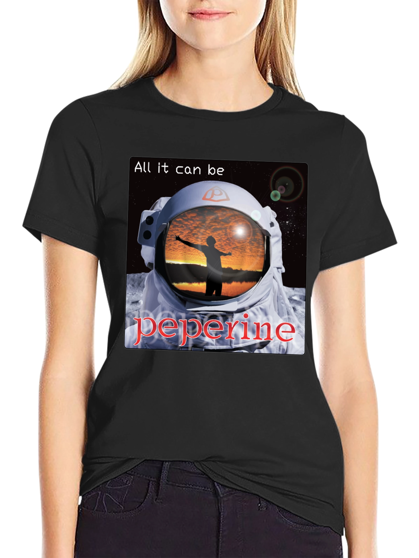 Astronaut Sunset T-Shirt - All It Can Be