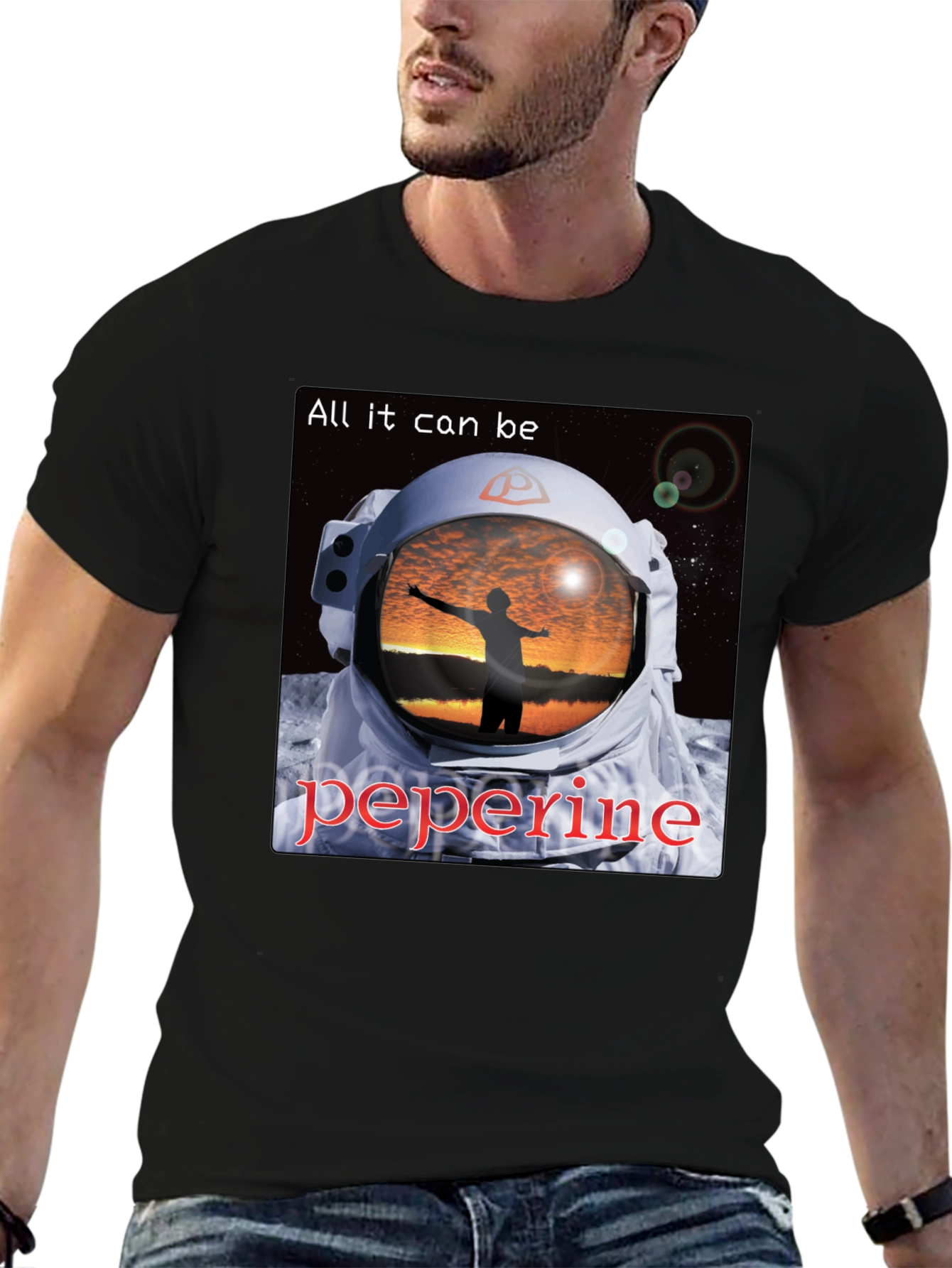 Astronaut Sunset T-Shirt - All It Can Be