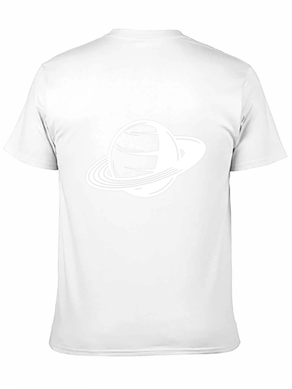 Saturn Graphic Tee - Black Cotton Blend Shirt