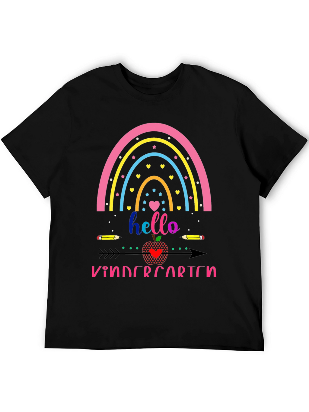 Hello Kindergarten Rainbow Tee