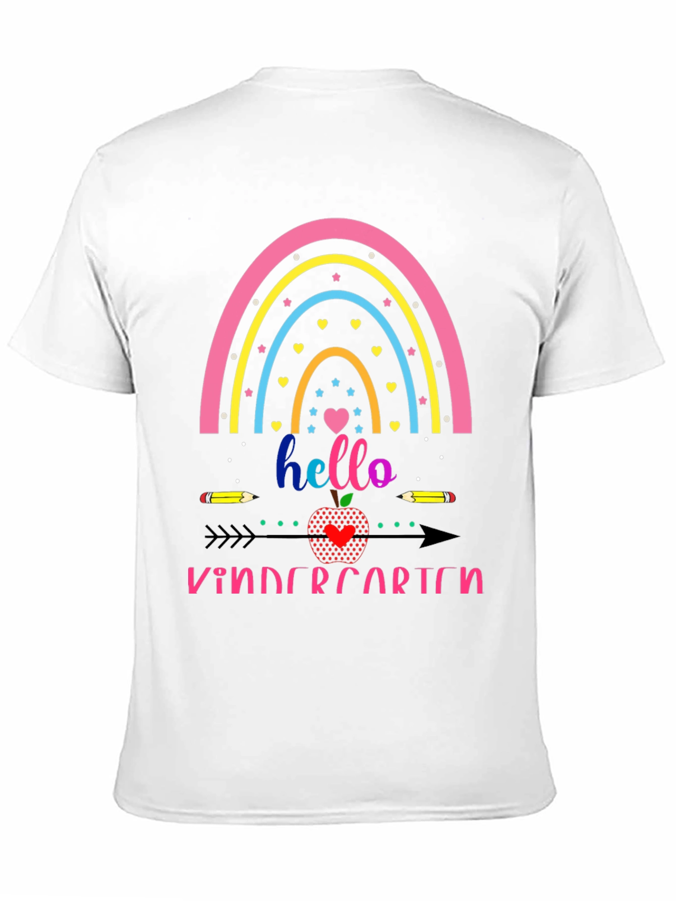 Hello Kindergarten Rainbow Tee
