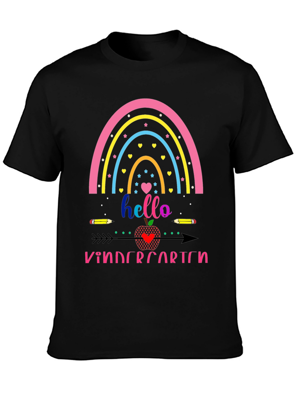 Hello Kindergarten Rainbow Tee