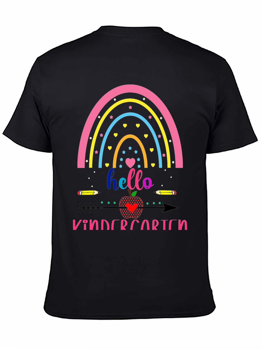 Hello Kindergarten Rainbow Tee