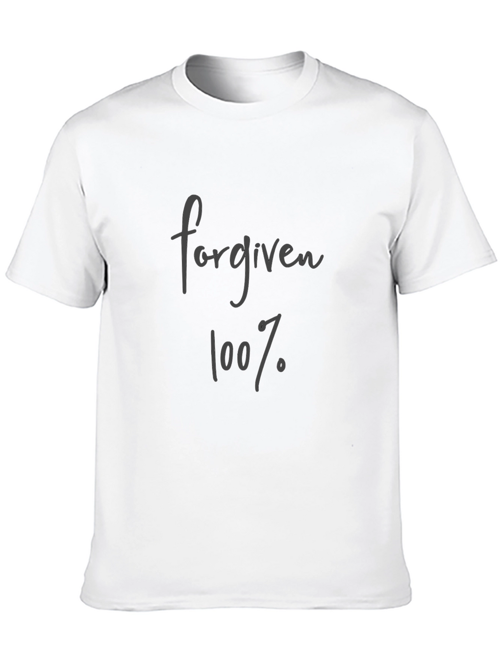 Forgiven 100% Black T-Shirt
