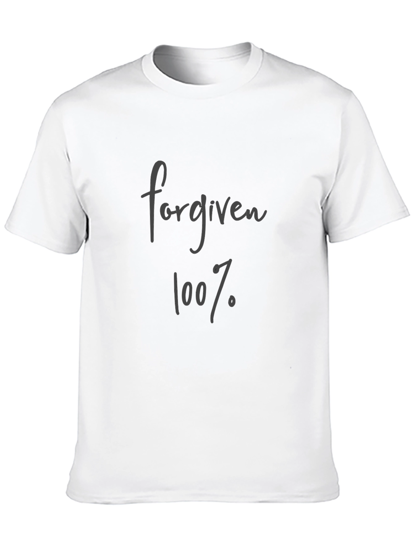 Forgiven 100% Black T-Shirt
