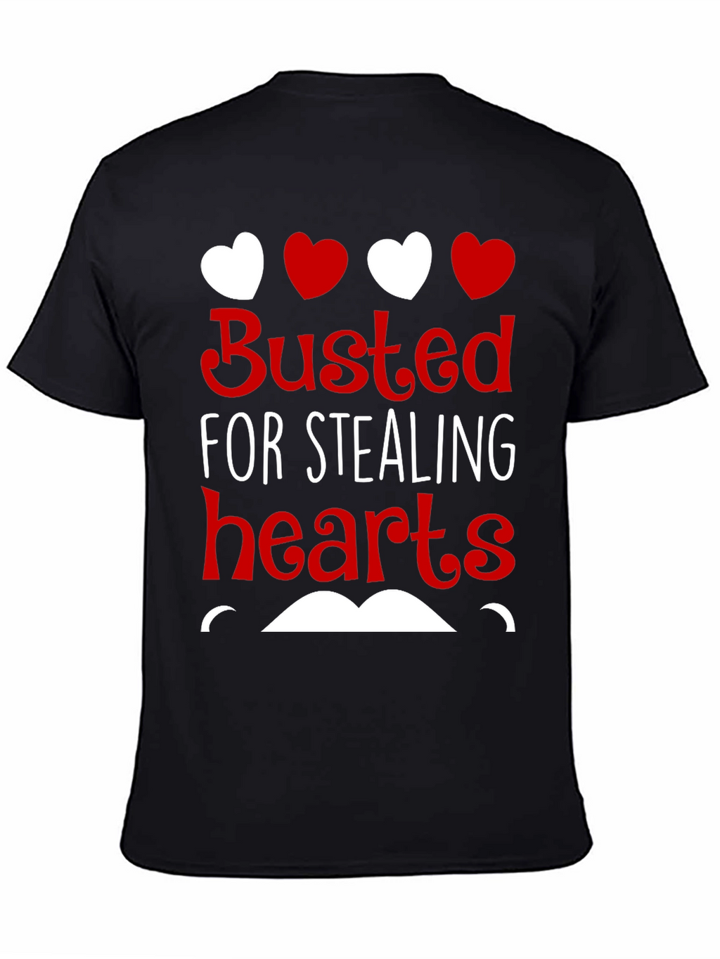 Busted For Stealing Hearts Valentines Day T-Shirt