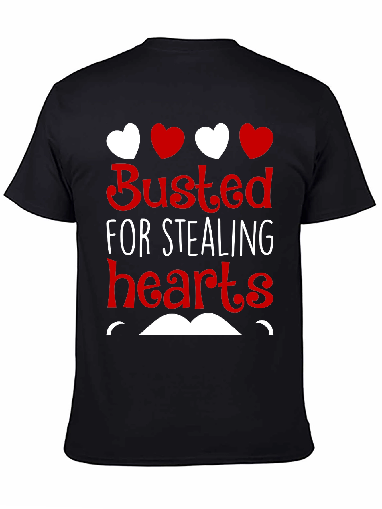 Busted For Stealing Hearts Valentines Day T-Shirt