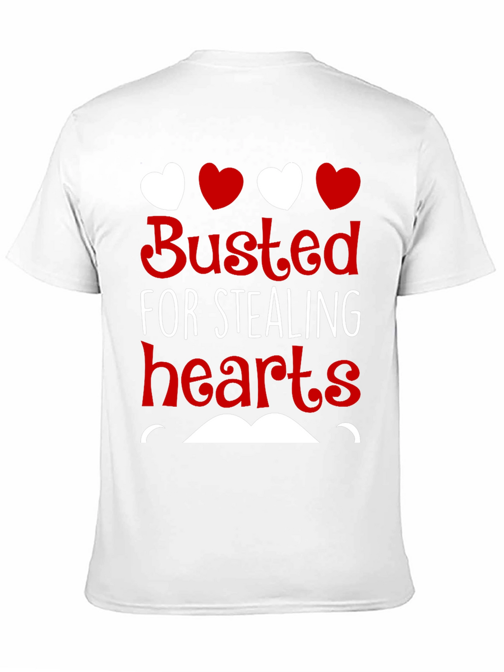 Busted For Stealing Hearts Valentines Day T-Shirt