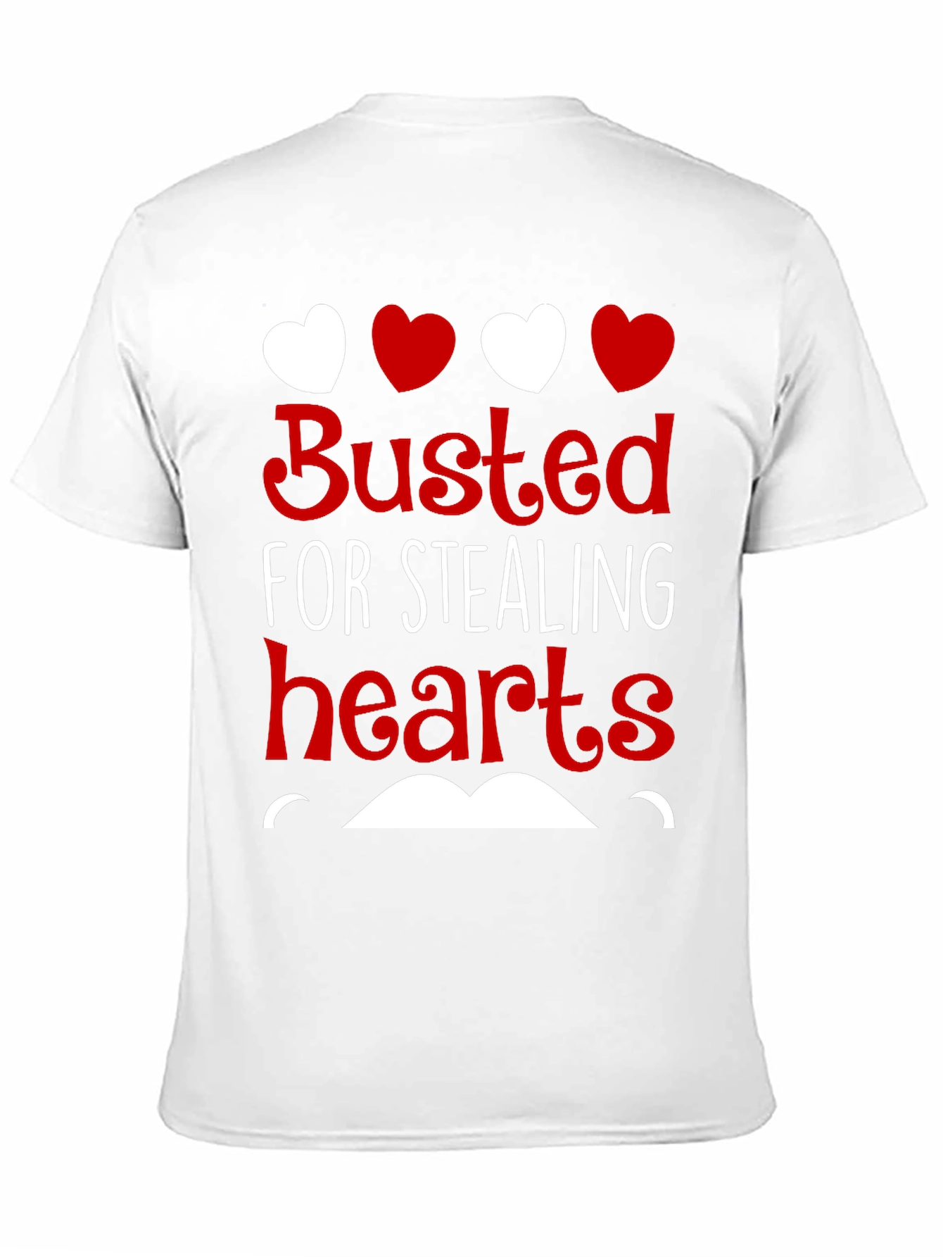 Busted For Stealing Hearts Valentines Day T-Shirt