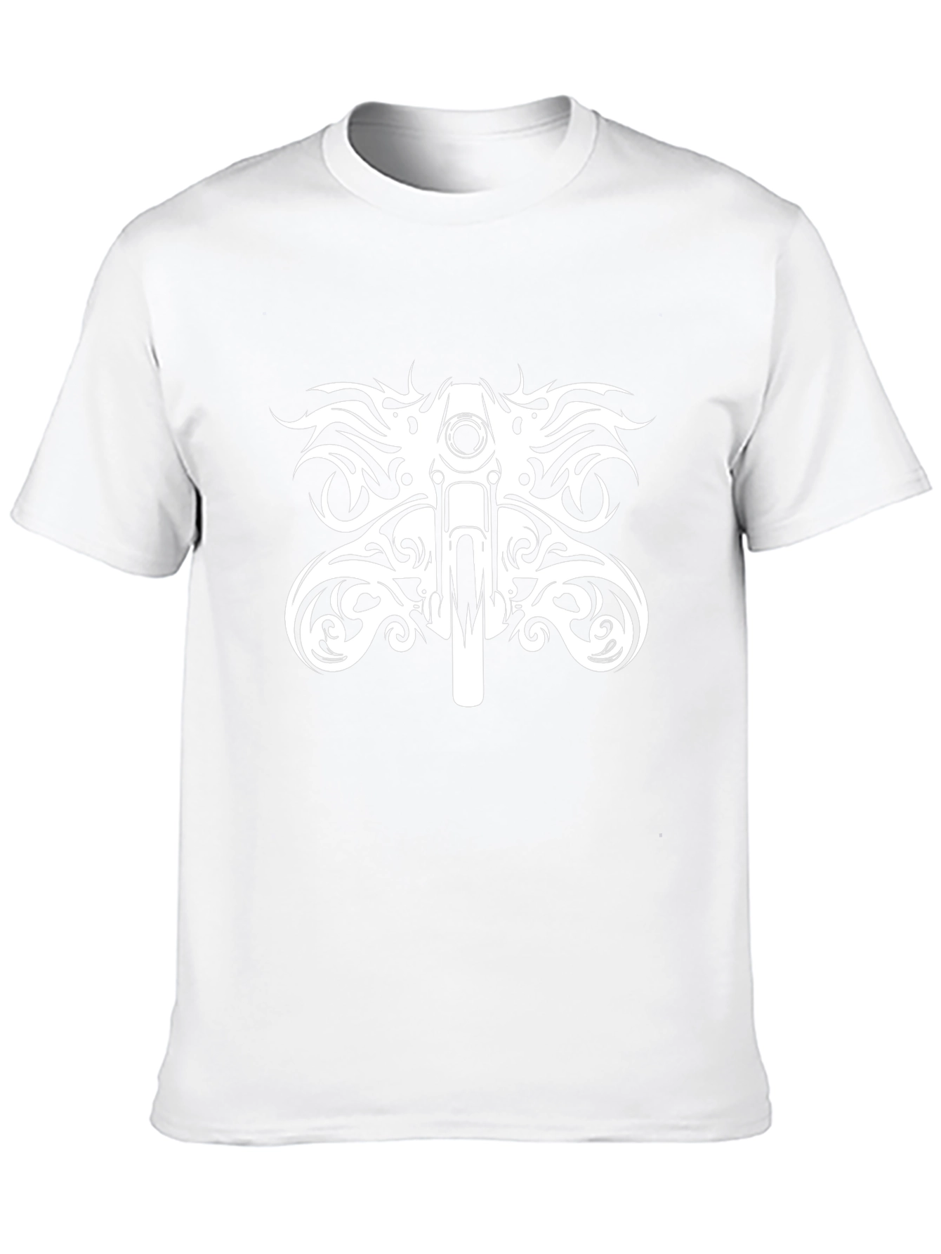 Motorcycle Tribal Graphic Black T-Shirt