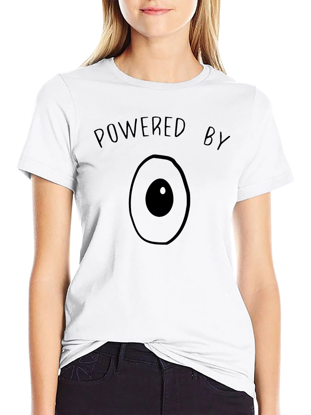 Powered by Avocado Funny Graphic Tee - Black
