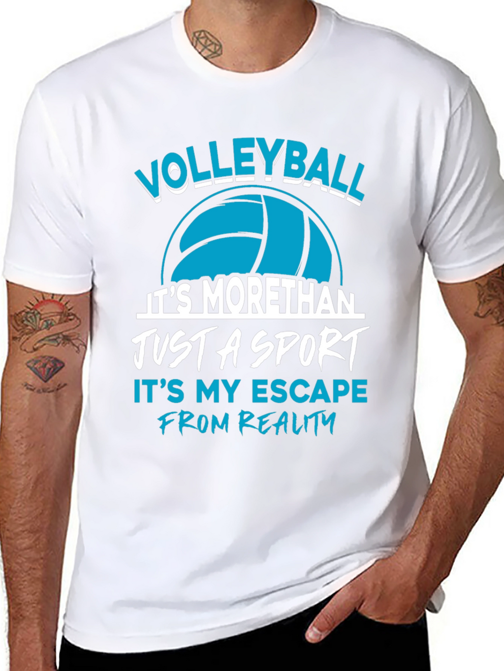 Volleyball Sport T-Shirt Escape from Reality