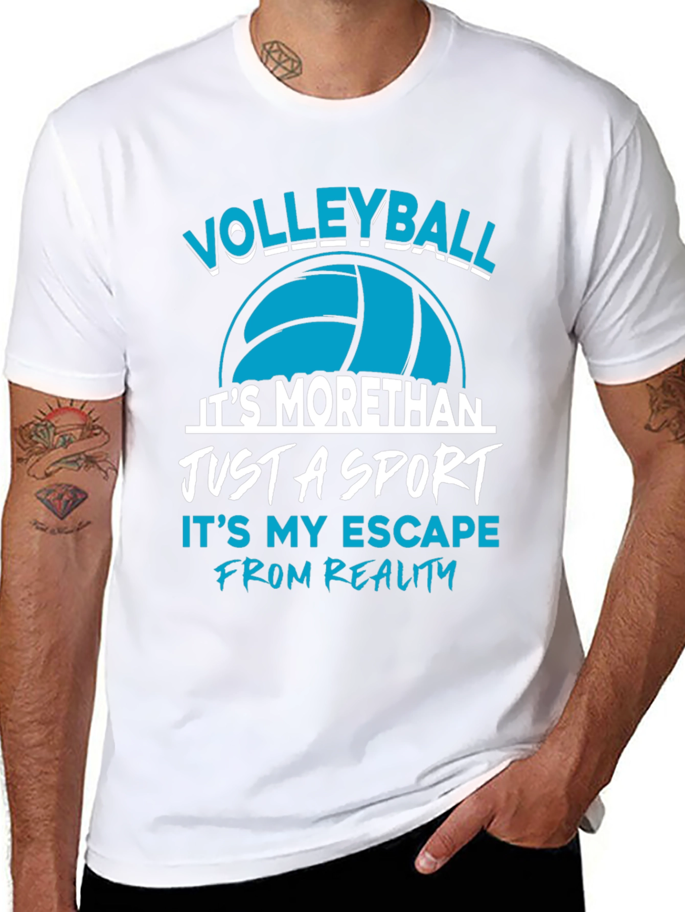 Volleyball Sport T-Shirt Escape from Reality
