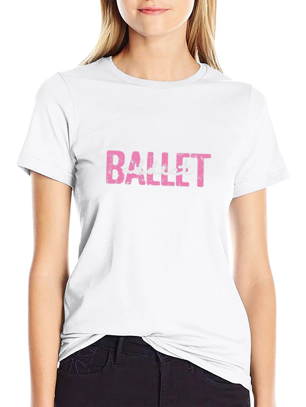 Ballet Addict Graphic Tee - Dance Lover Shirt