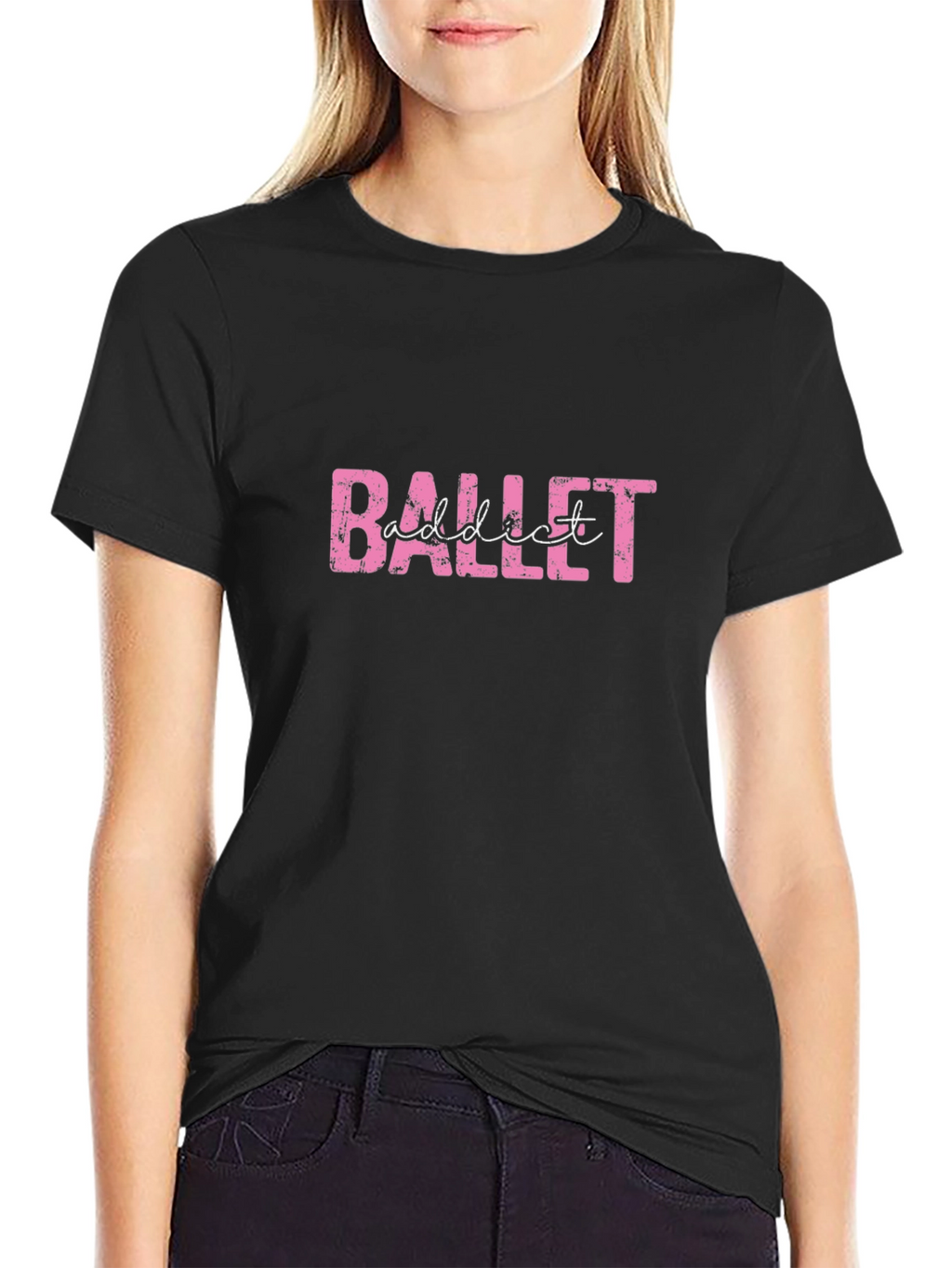 Ballet Addict Graphic Tee - Dance Lover Shirt