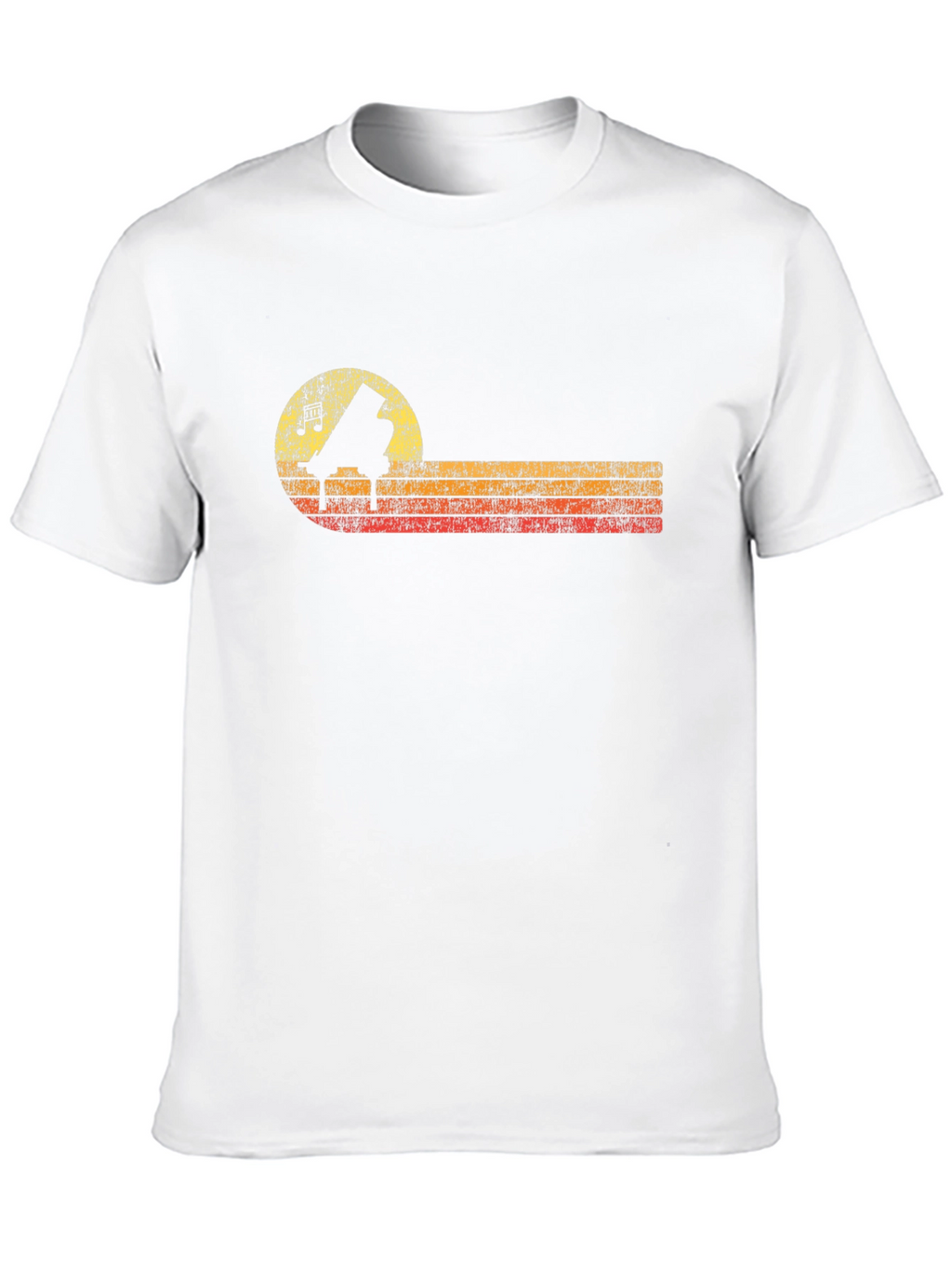 Retro Piano T-Shirt - Music Lover Tee