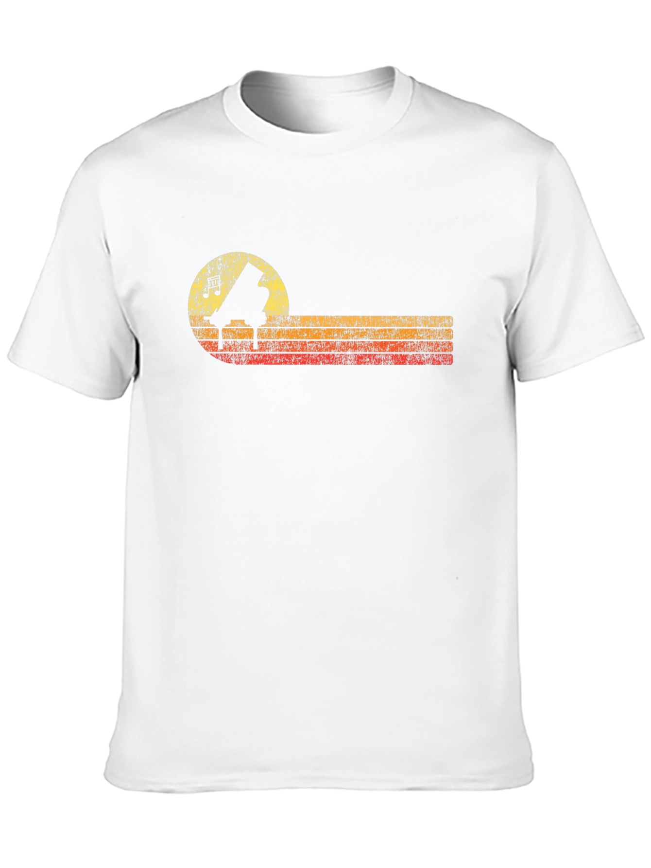 Retro Piano T-Shirt - Music Lover Tee